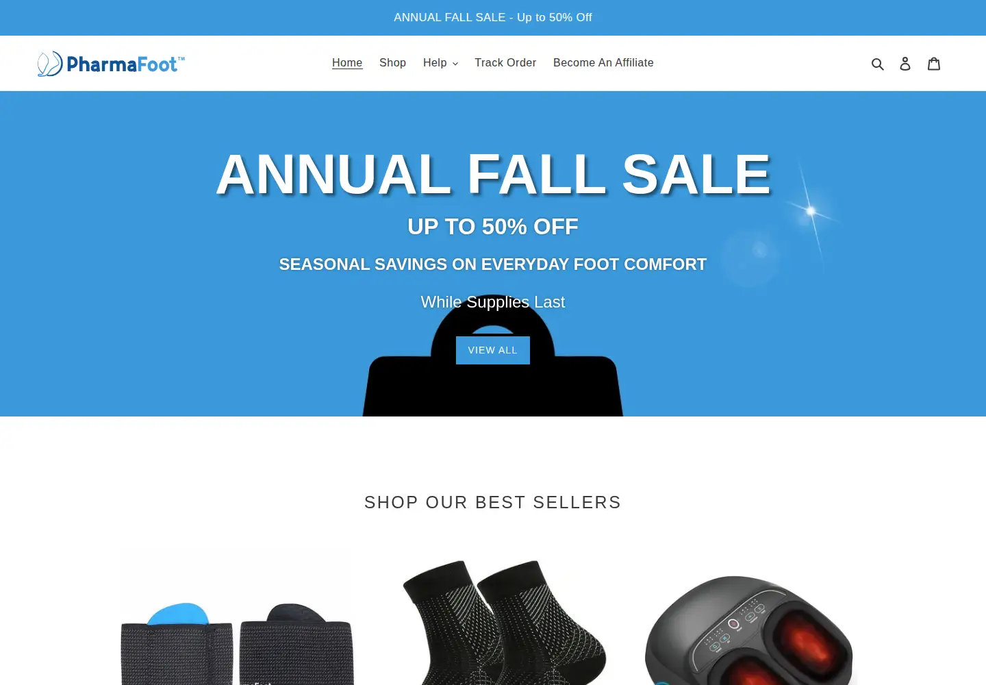 Screenshot of pharmafoot.com