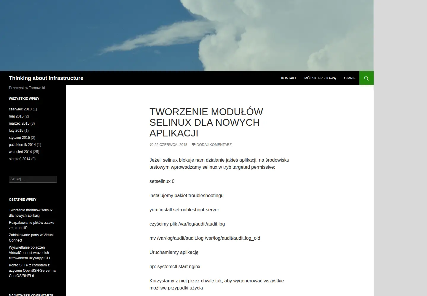 Screenshot of tarnawski.org