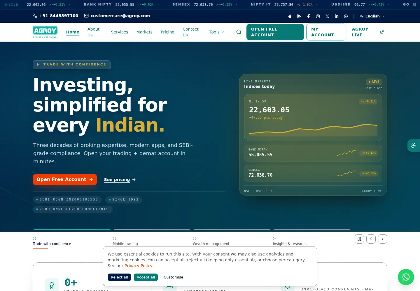 Screenshot of agroy.com