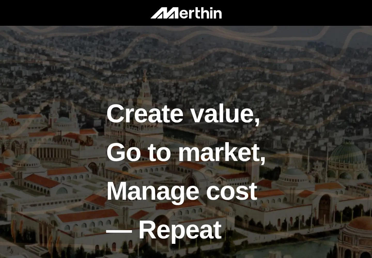 Captured homepage of merthin.com in the current scan