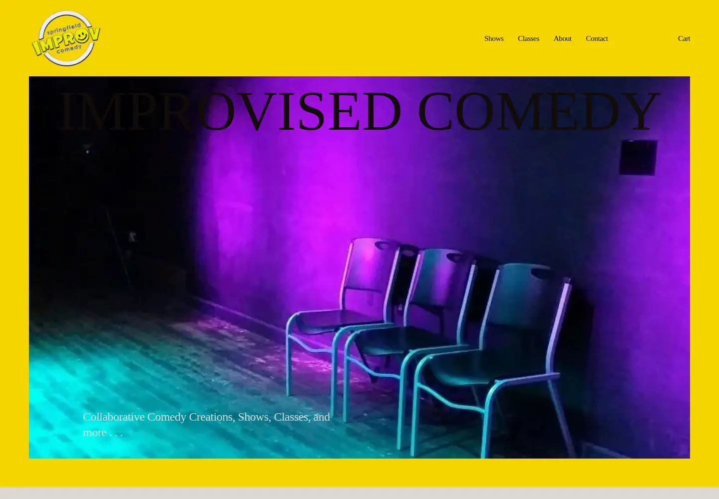 Screenshot of springfieldimprov.com
