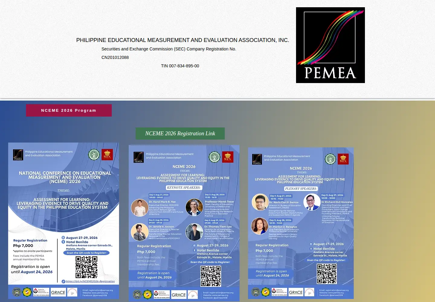 Screenshot of pemea.org