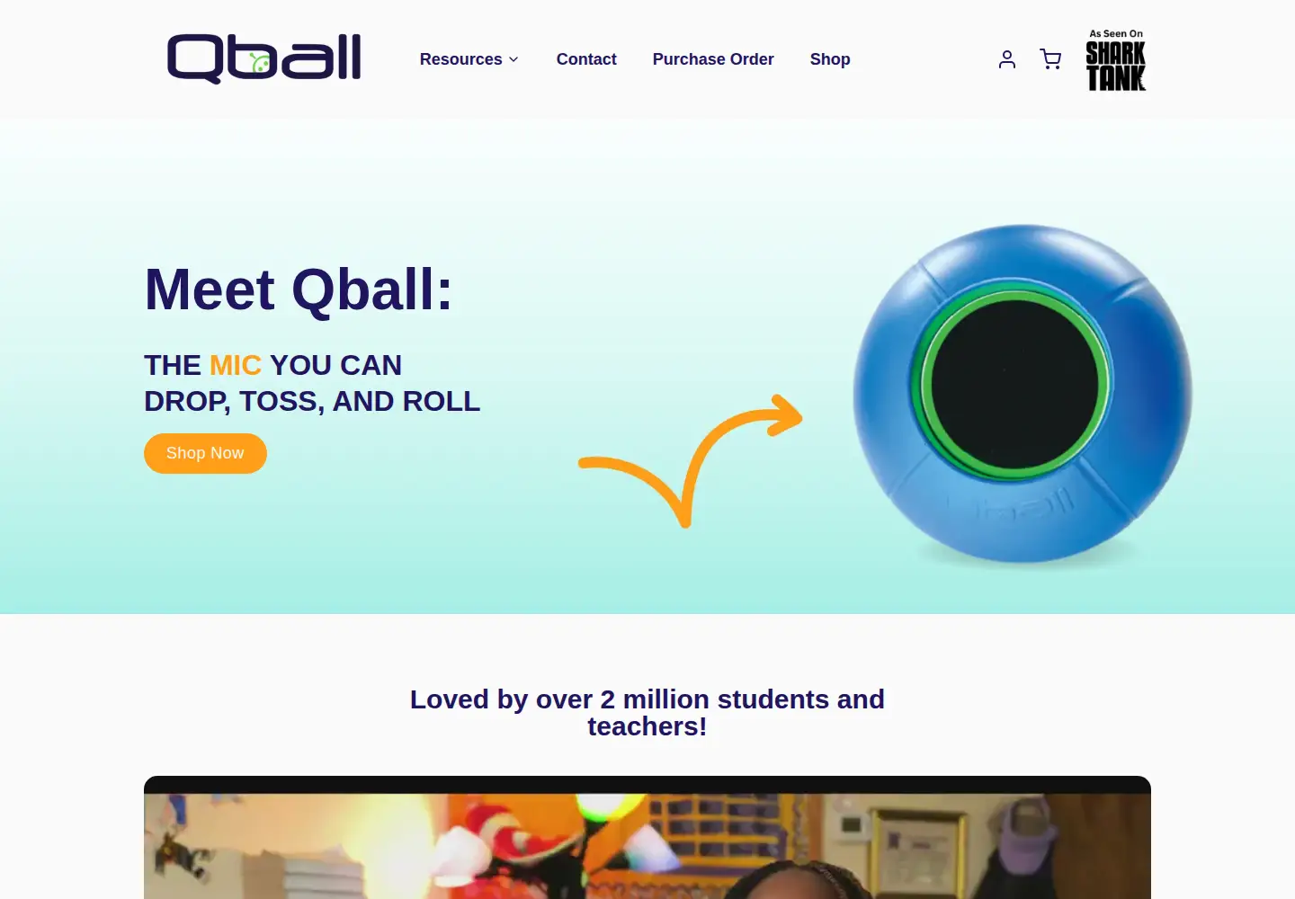 Screenshot of buyqball.com