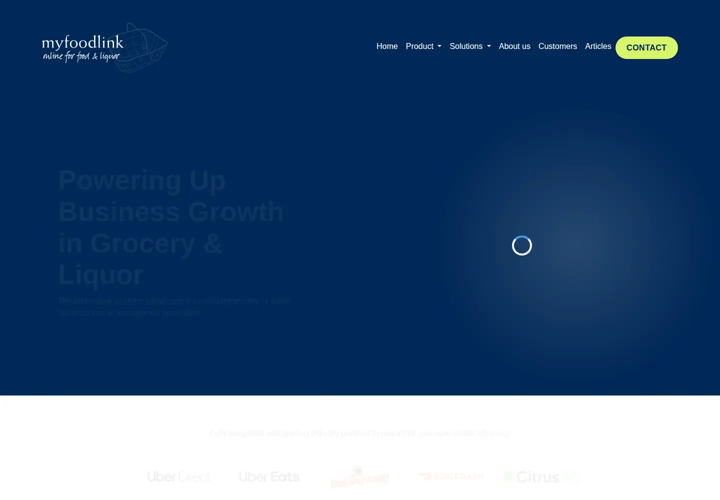 Captured homepage of myfoodlink.com.au in the current scan