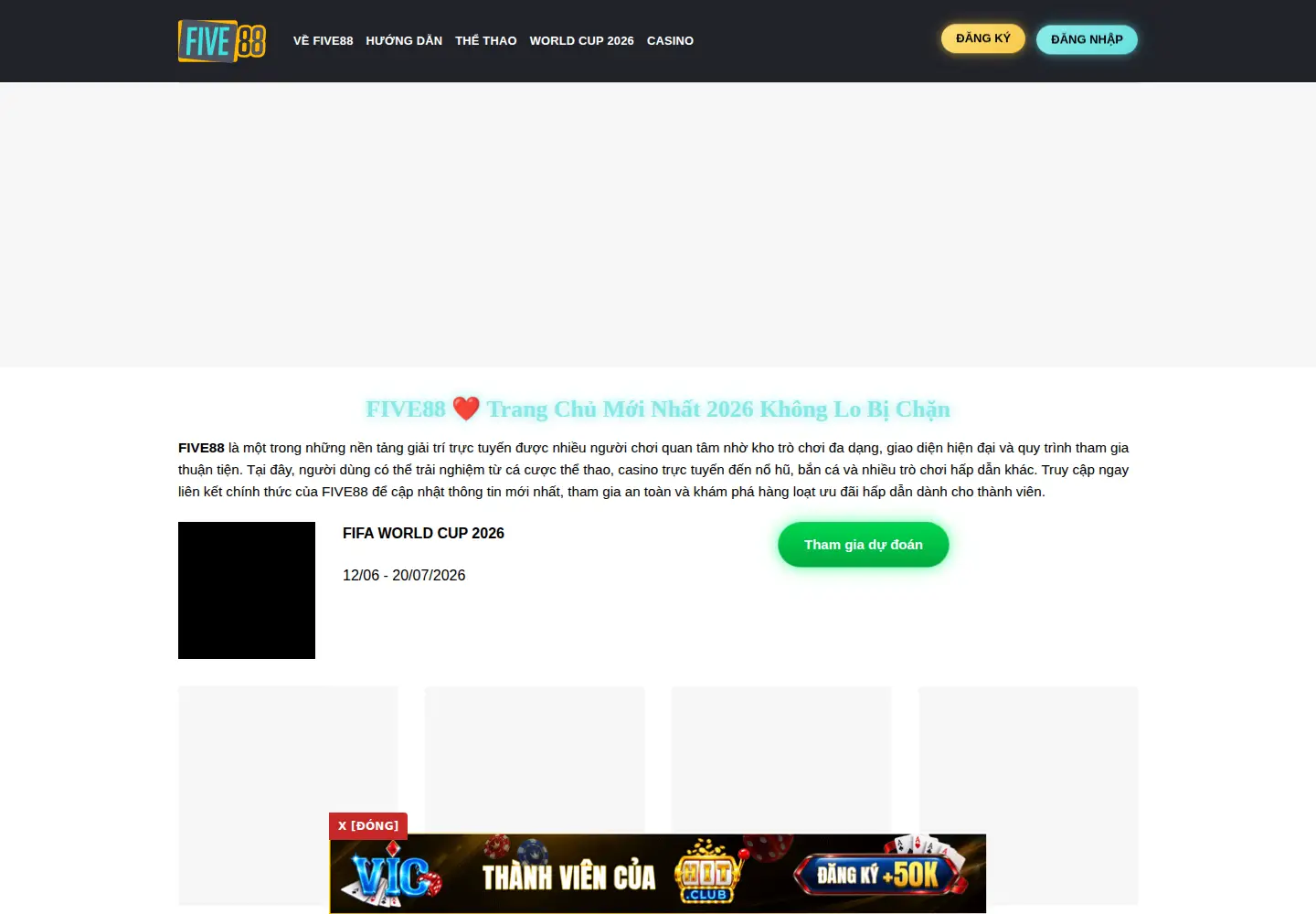 Screenshot of five88.gold