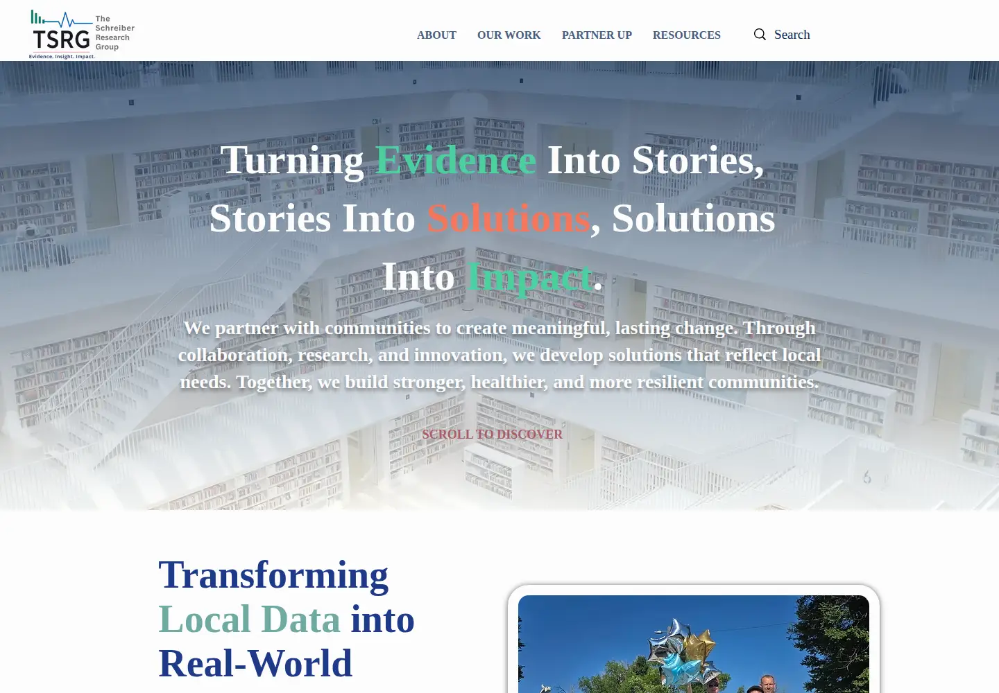 Screenshot of tsrg.org