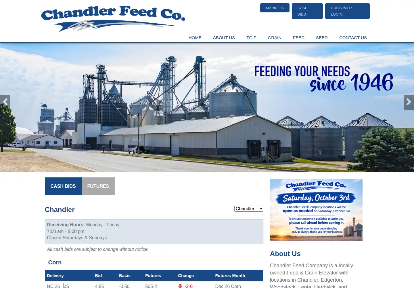 Screenshot of chandlerfeed.com