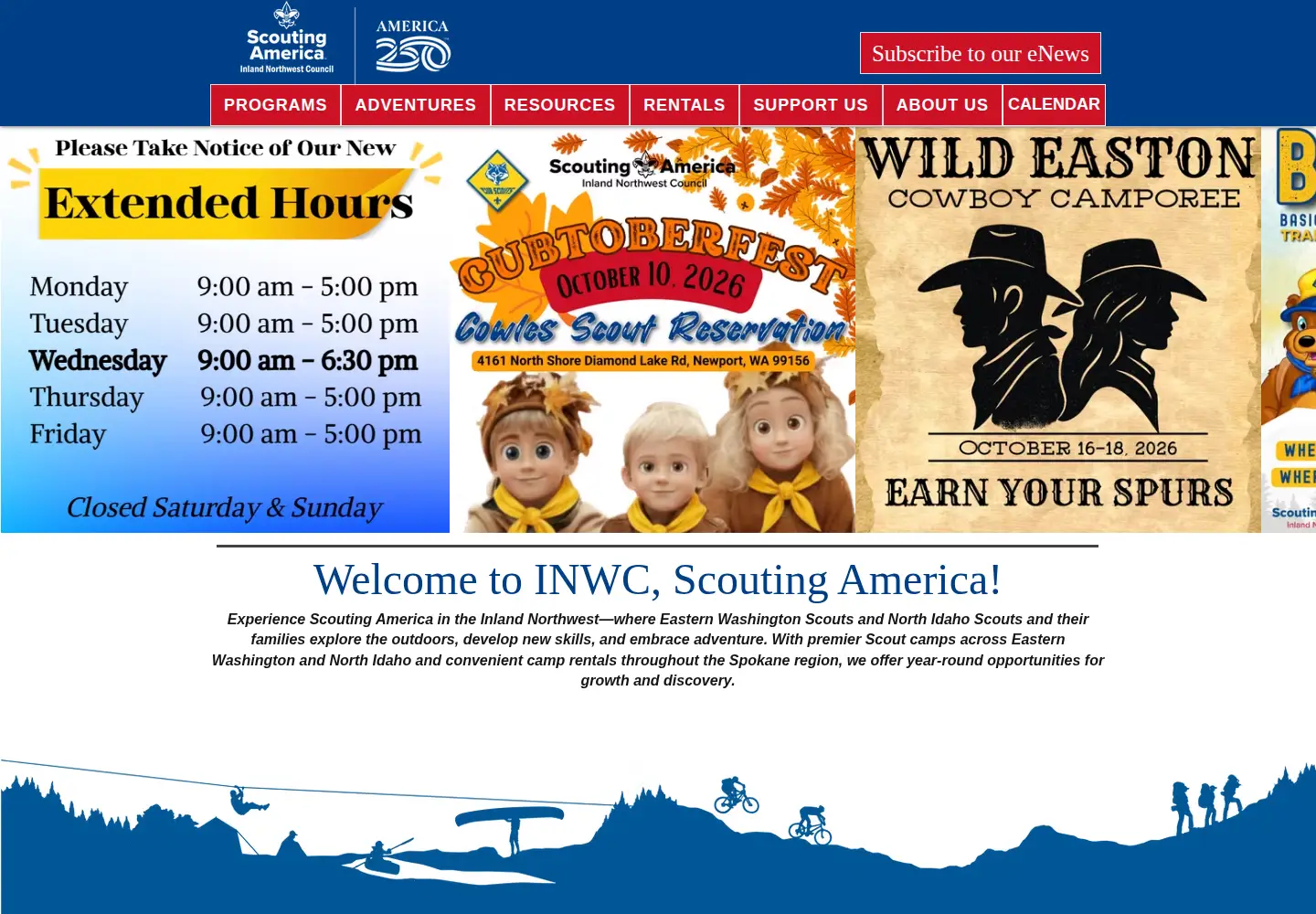 Screenshot of nwscouts.org