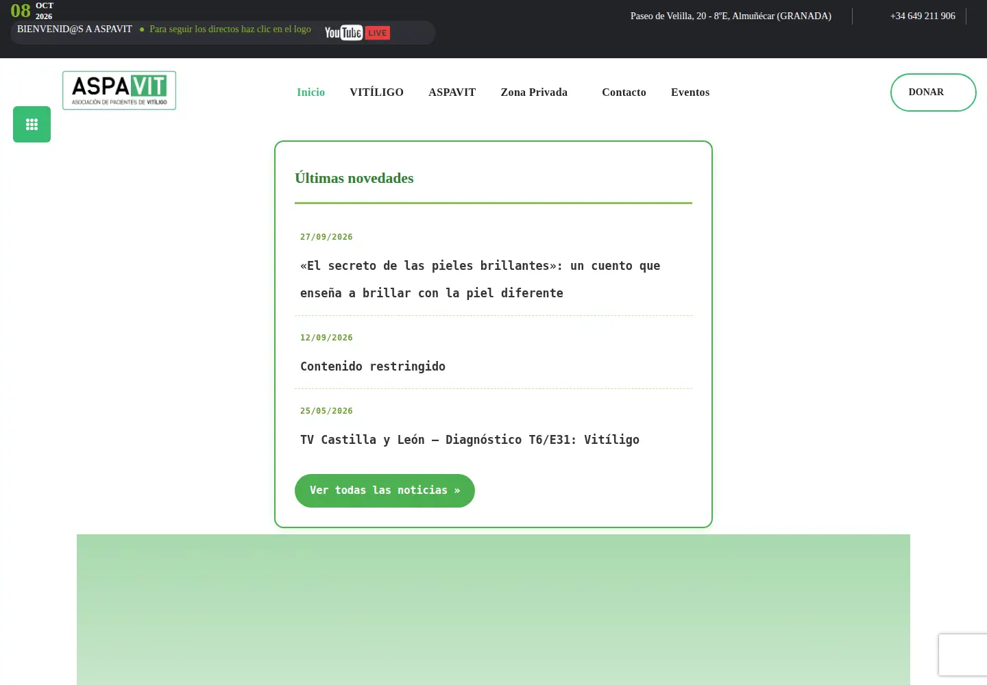 Screenshot of aspavit.org