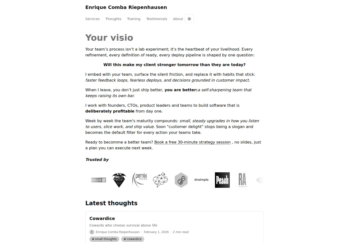 Screenshot of ecomba.org