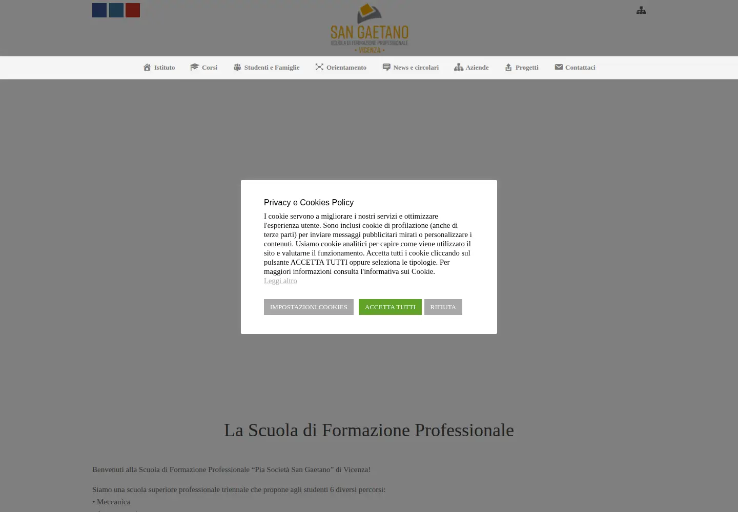 Screenshot of sangaetano.org