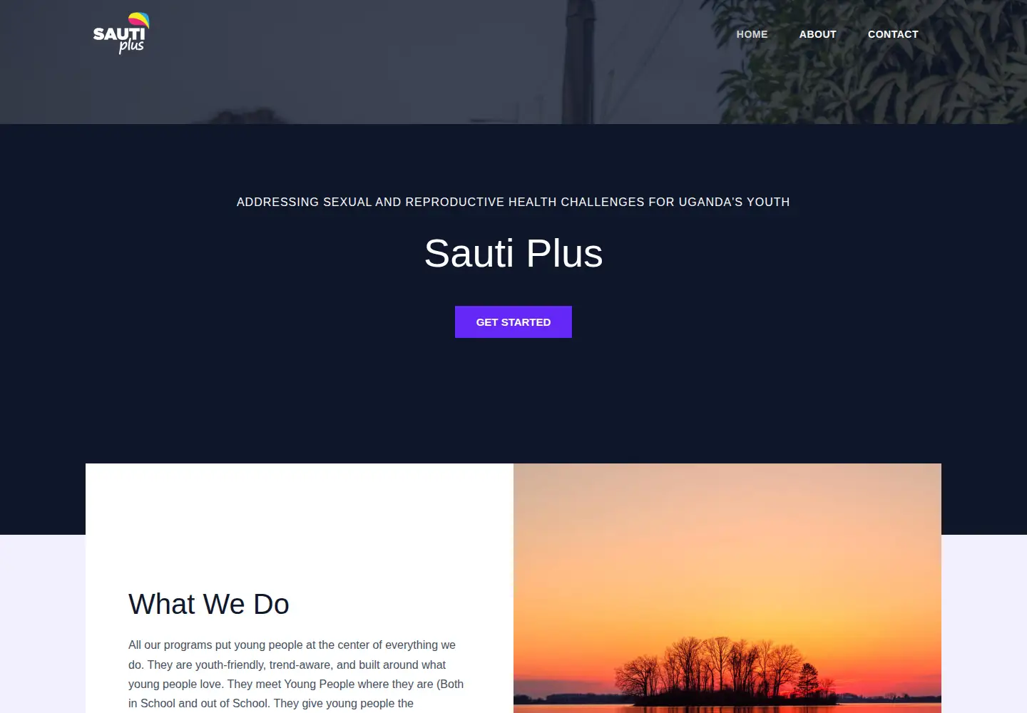 Screenshot of sautiplus.org