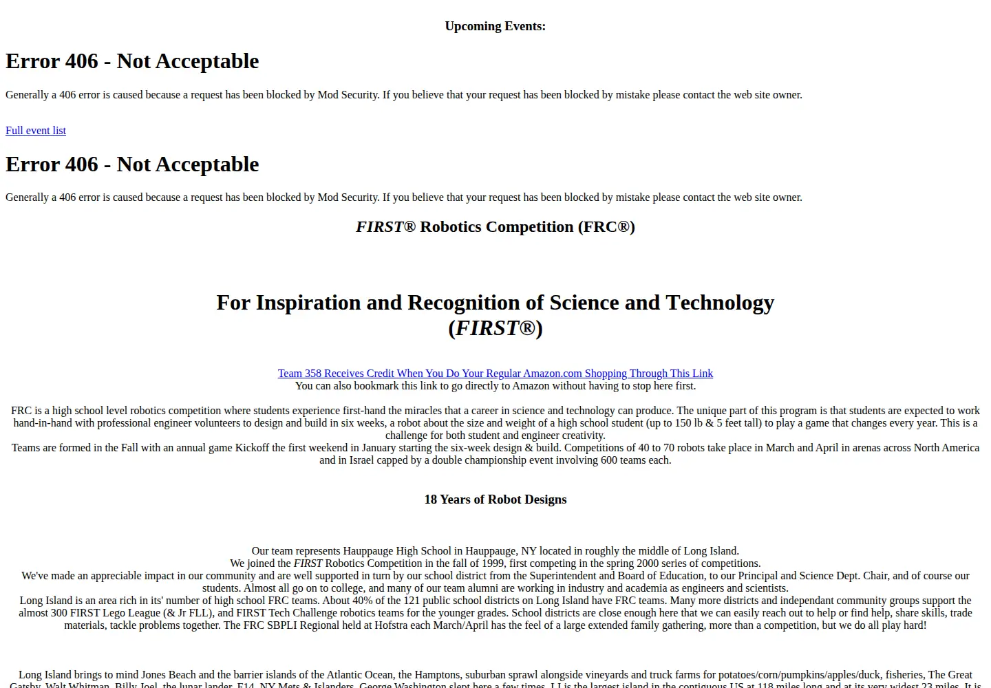 Screenshot of team358.org