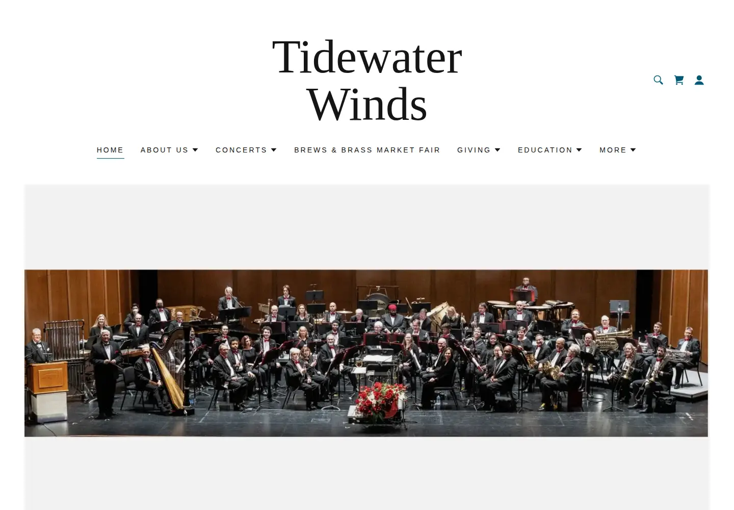 Screenshot of tidewaterwinds.org