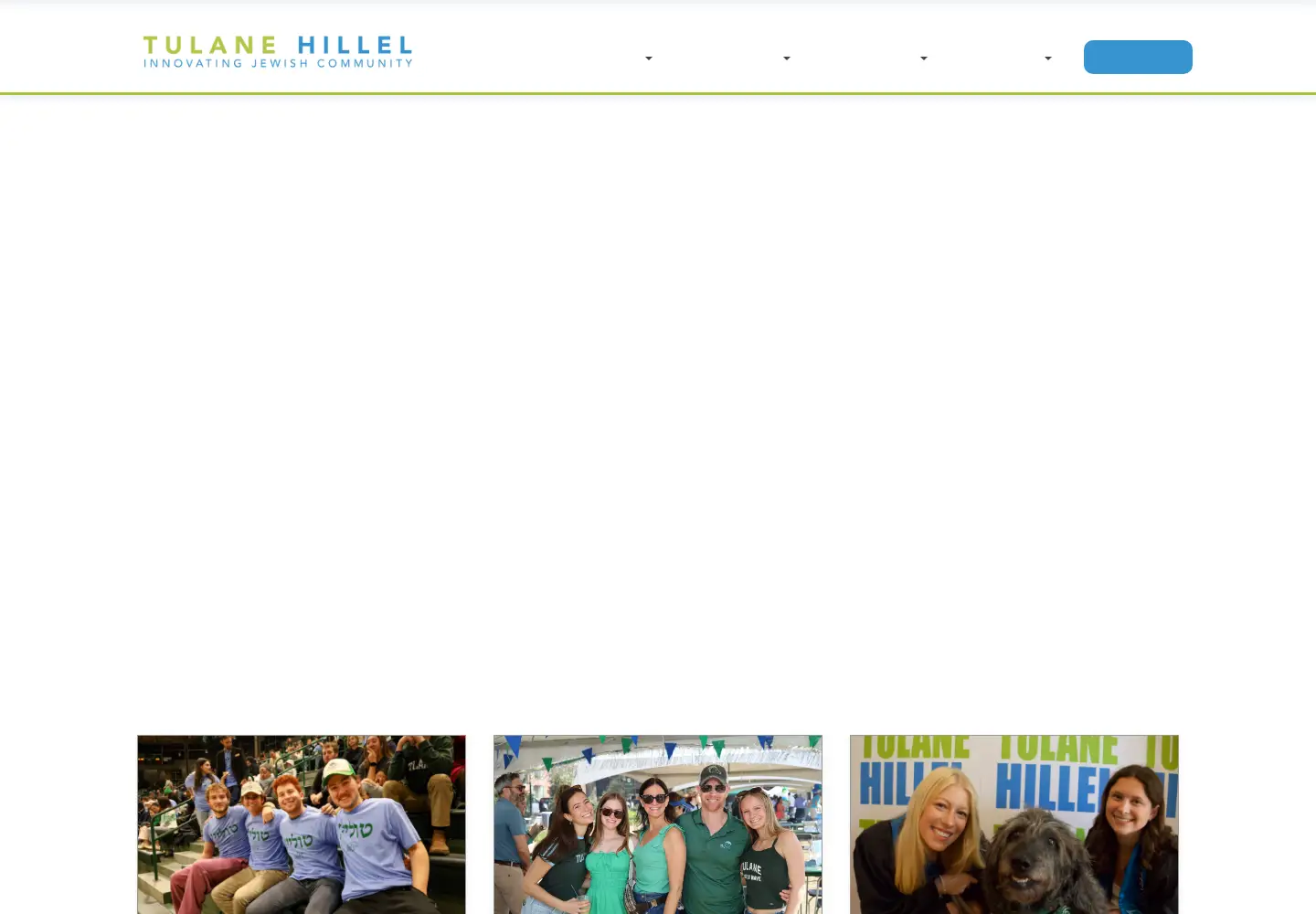 Screenshot of tulanehillel.org