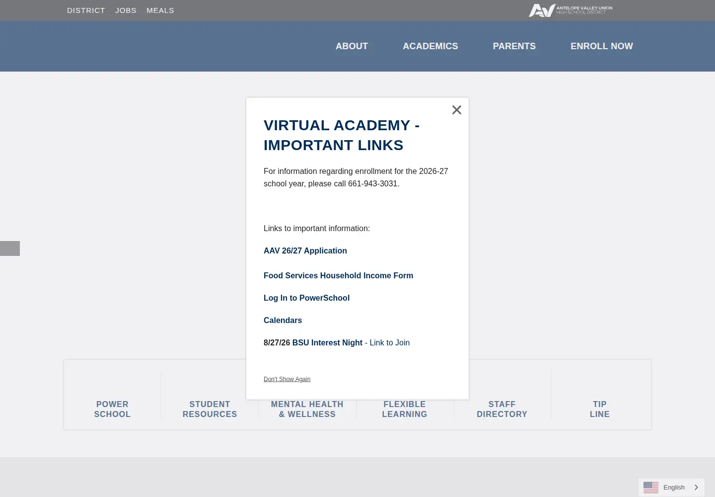 Captured homepage of virtualacademyav.org in the current scan