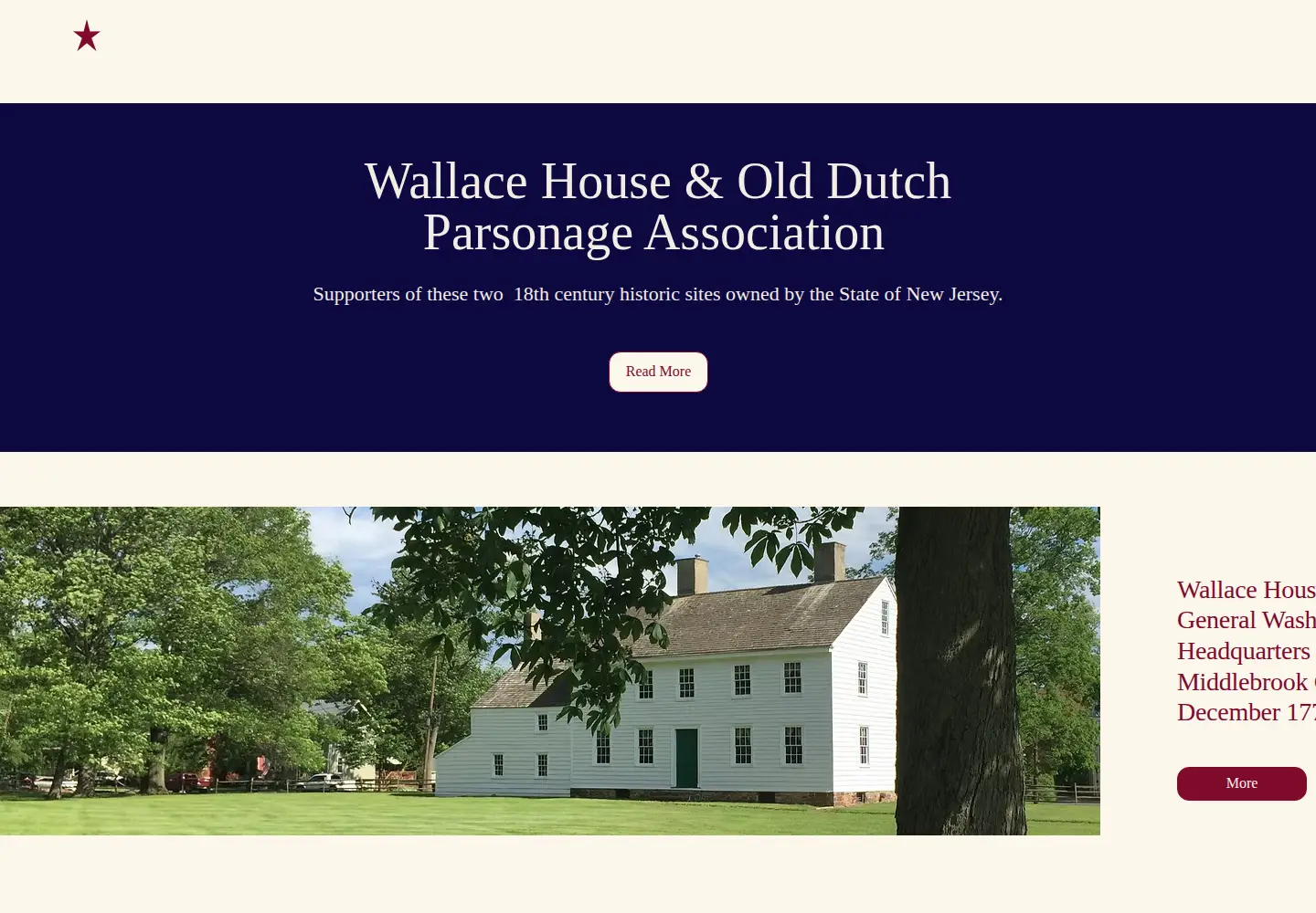 Captured homepage of wallacehouseassociation.org in the current scan
