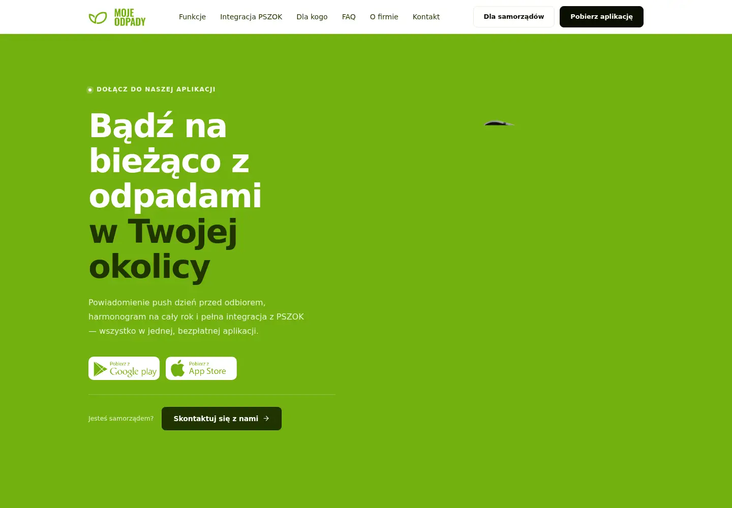 Screenshot of moje-odpady.pl