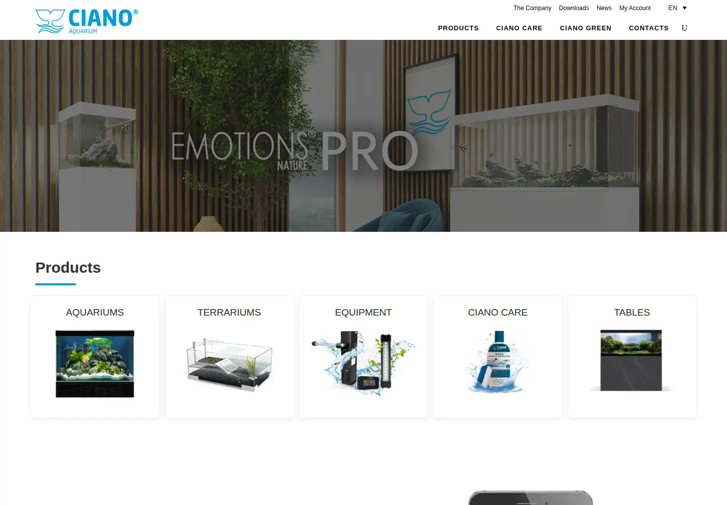 Captured homepage of ciano.pt in the current scan