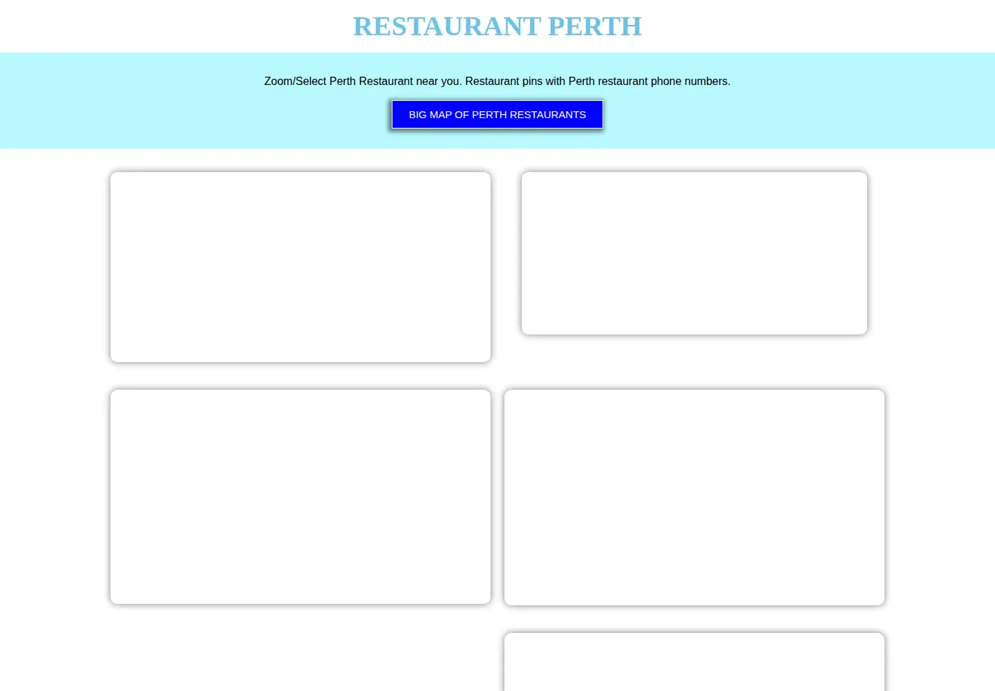 Screenshot of restaurantperth.rest