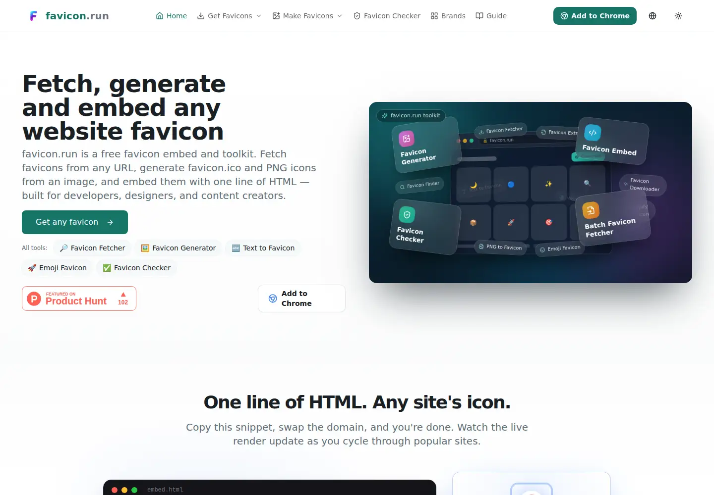 Screenshot of favicon.run
