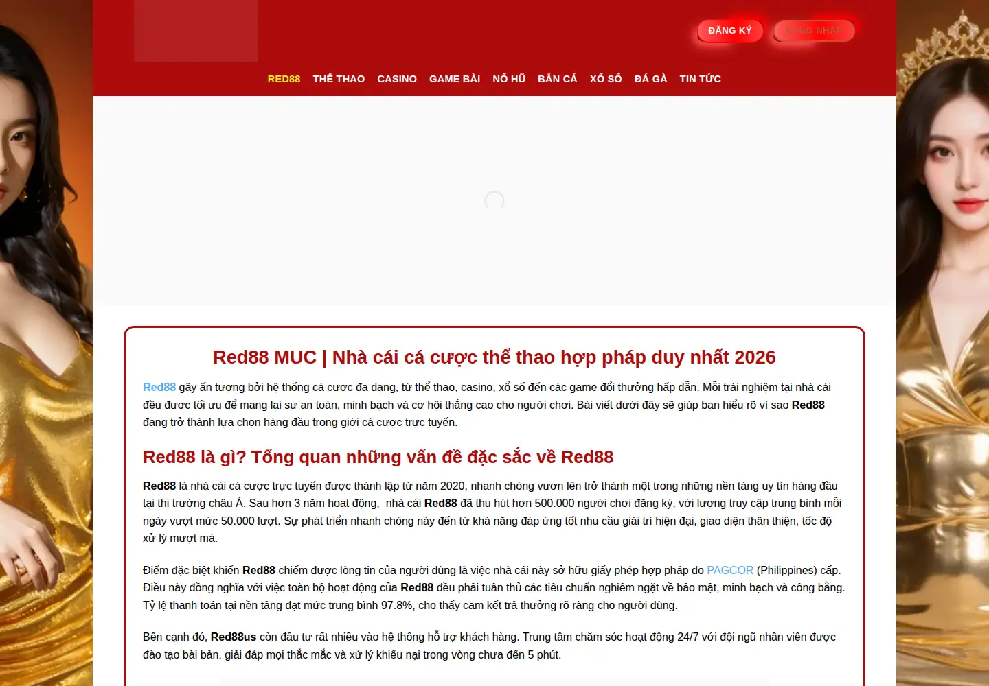 Screenshot of red88.tax