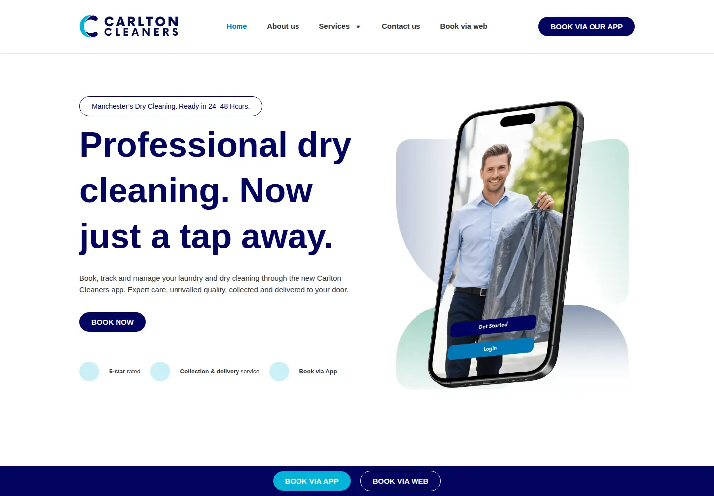 Screenshot of carltonclean.co.uk