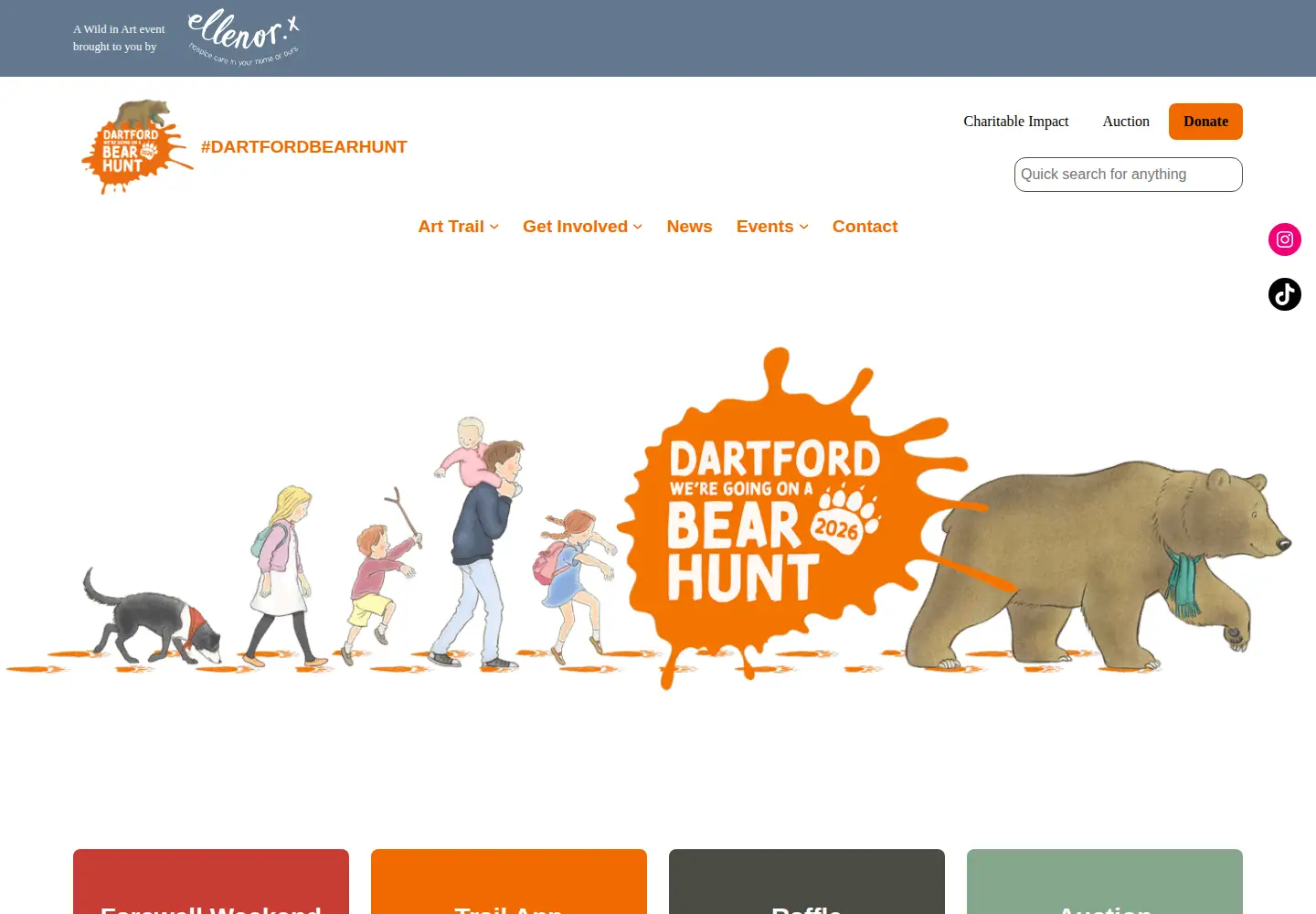 Screenshot of dartfordbearhunt.co.uk