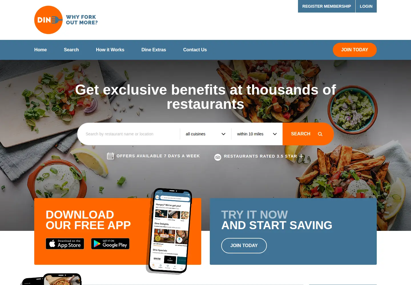Screenshot of dineclub.co.uk