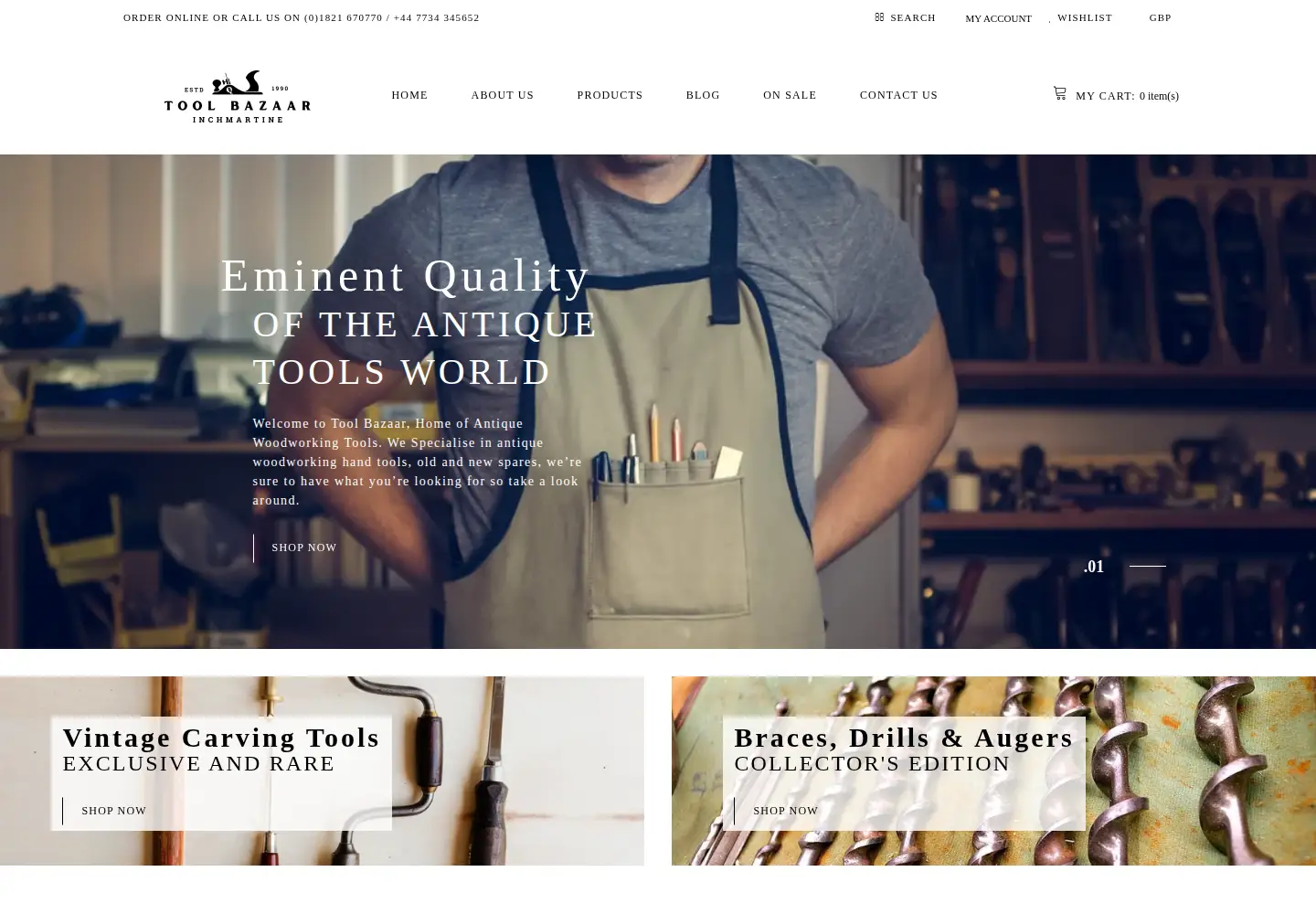 Screenshot of toolbazaar.co.uk