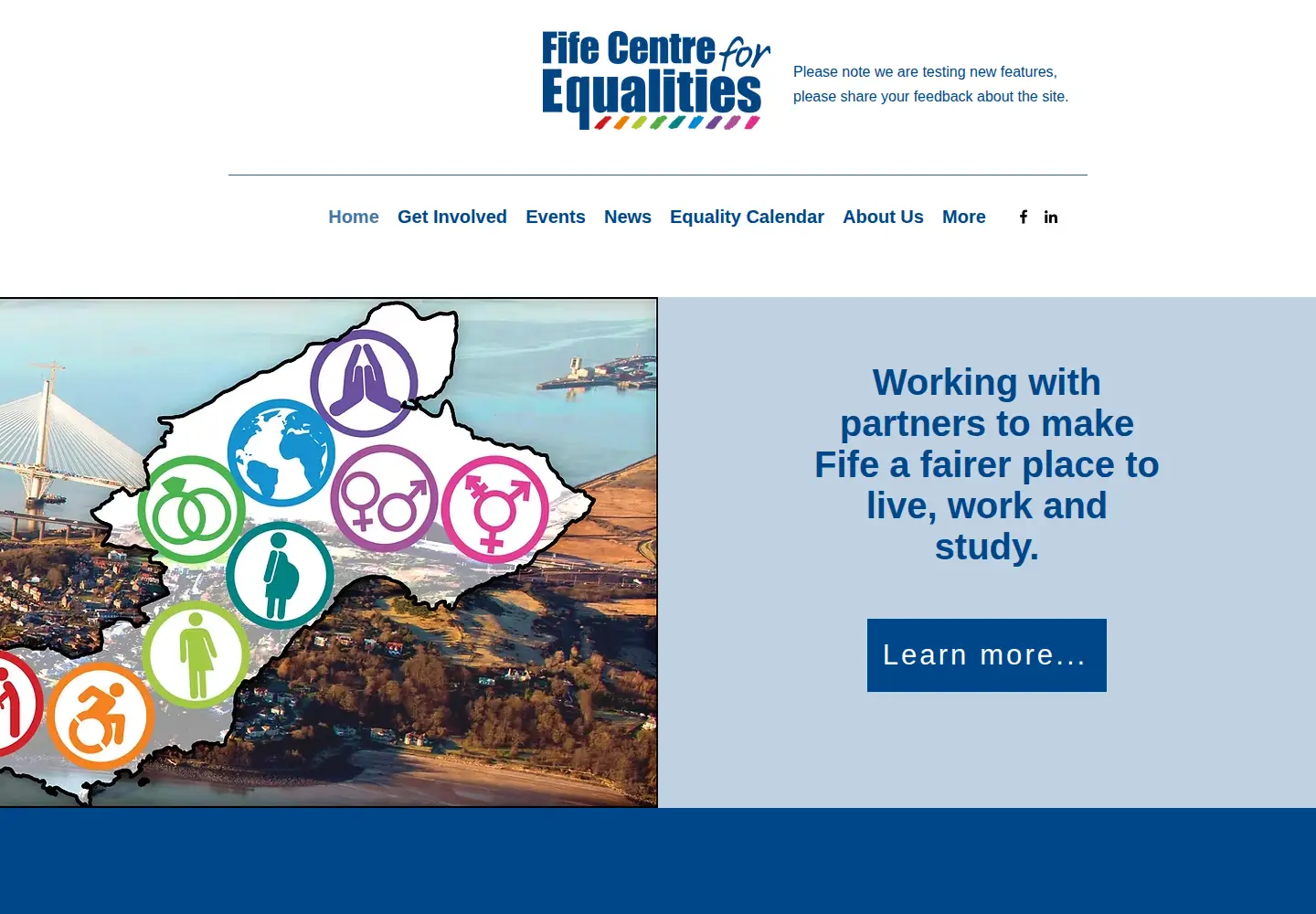 Screenshot of centreforequalities.org.uk