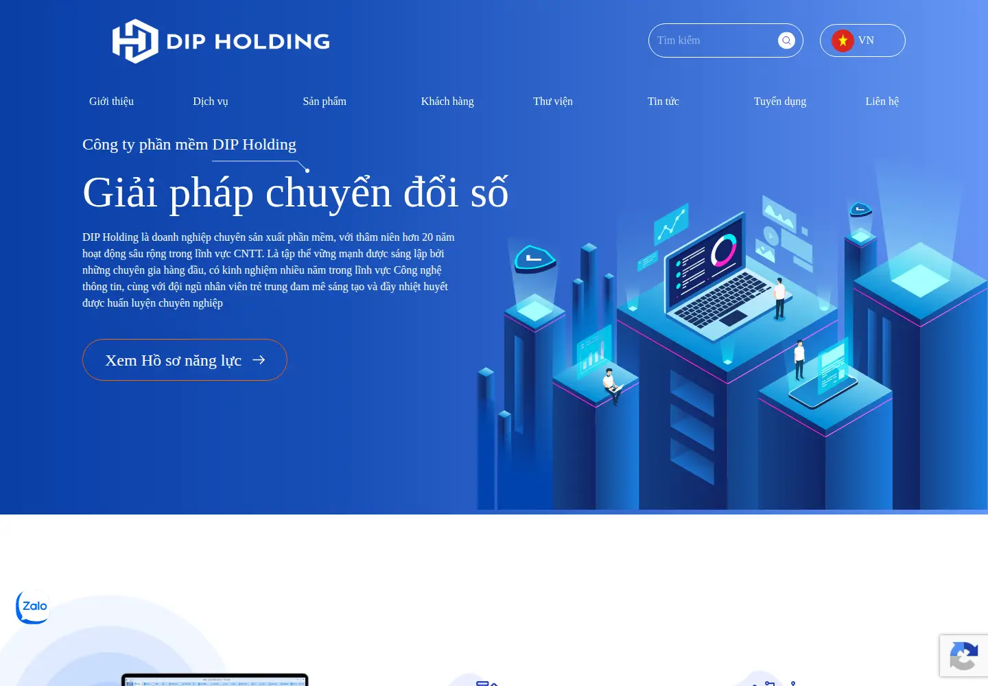 Screenshot of dip.vn