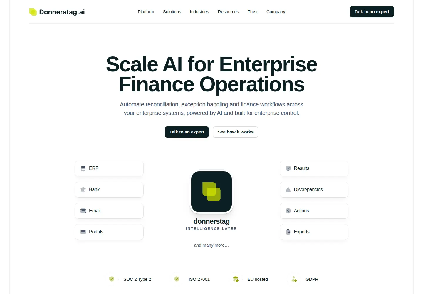Screenshot of donnerstag.ai