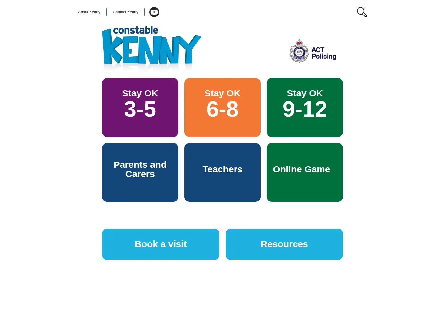 Screenshot of constablekenny.org.au