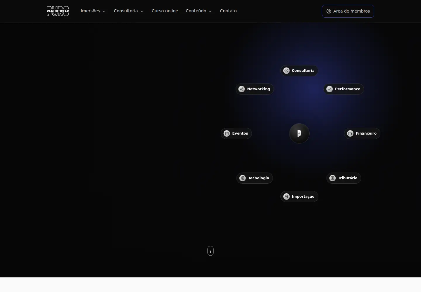 Captured homepage of ecommercepuro.com.br in the current scan