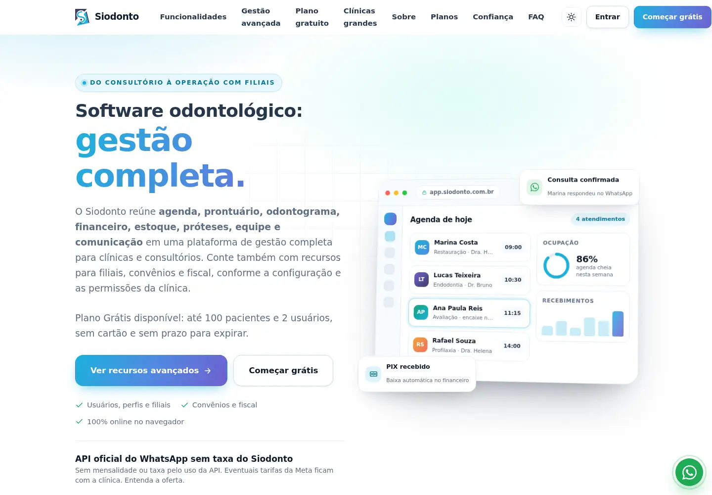 Screenshot of siodonto.com.br