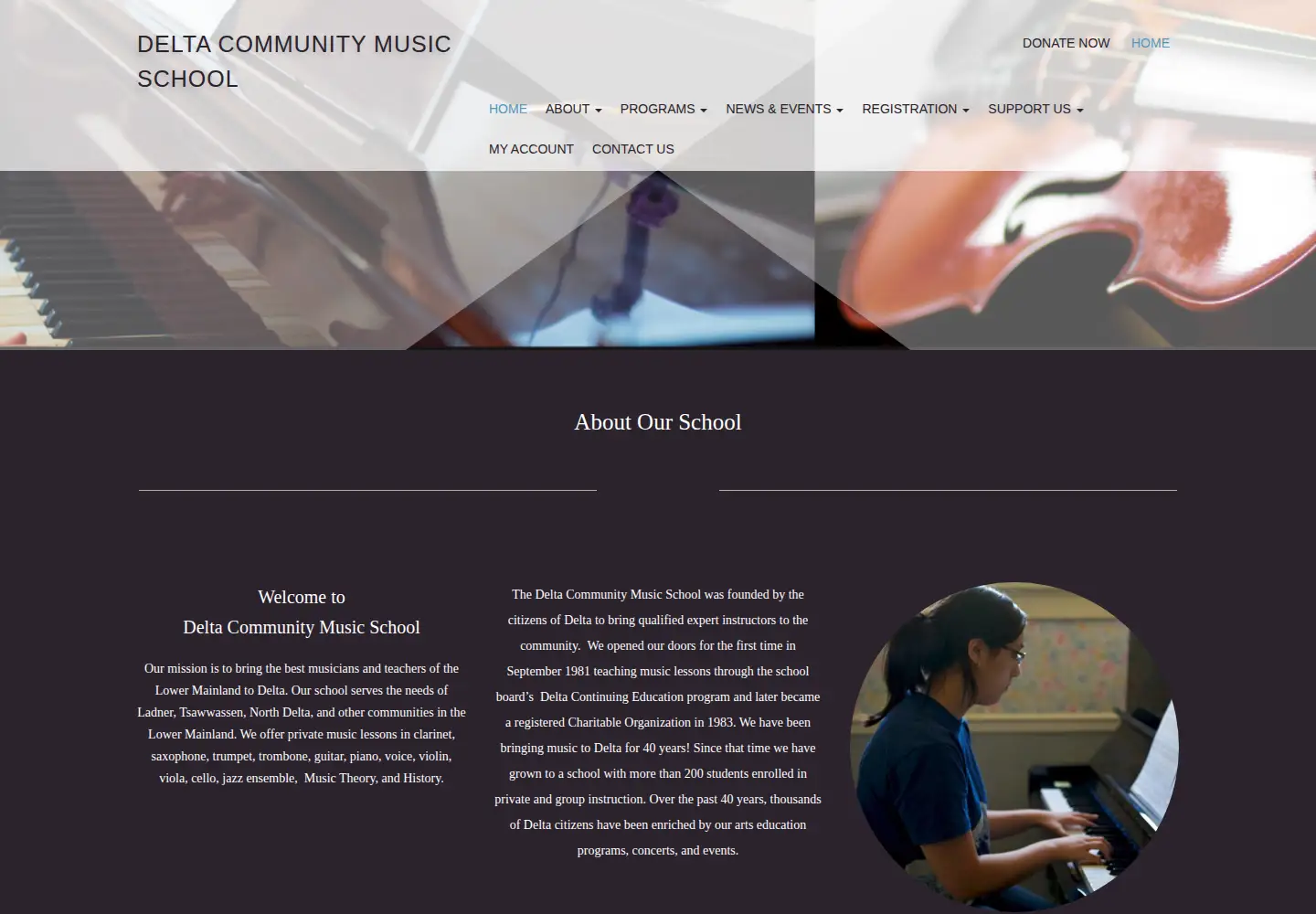 Screenshot of dcms.ca