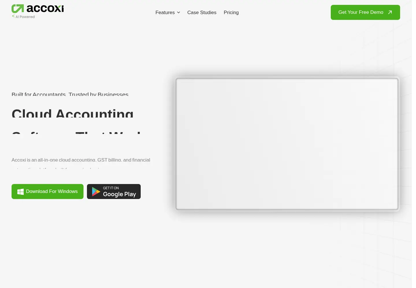 Screenshot of accoxi.com