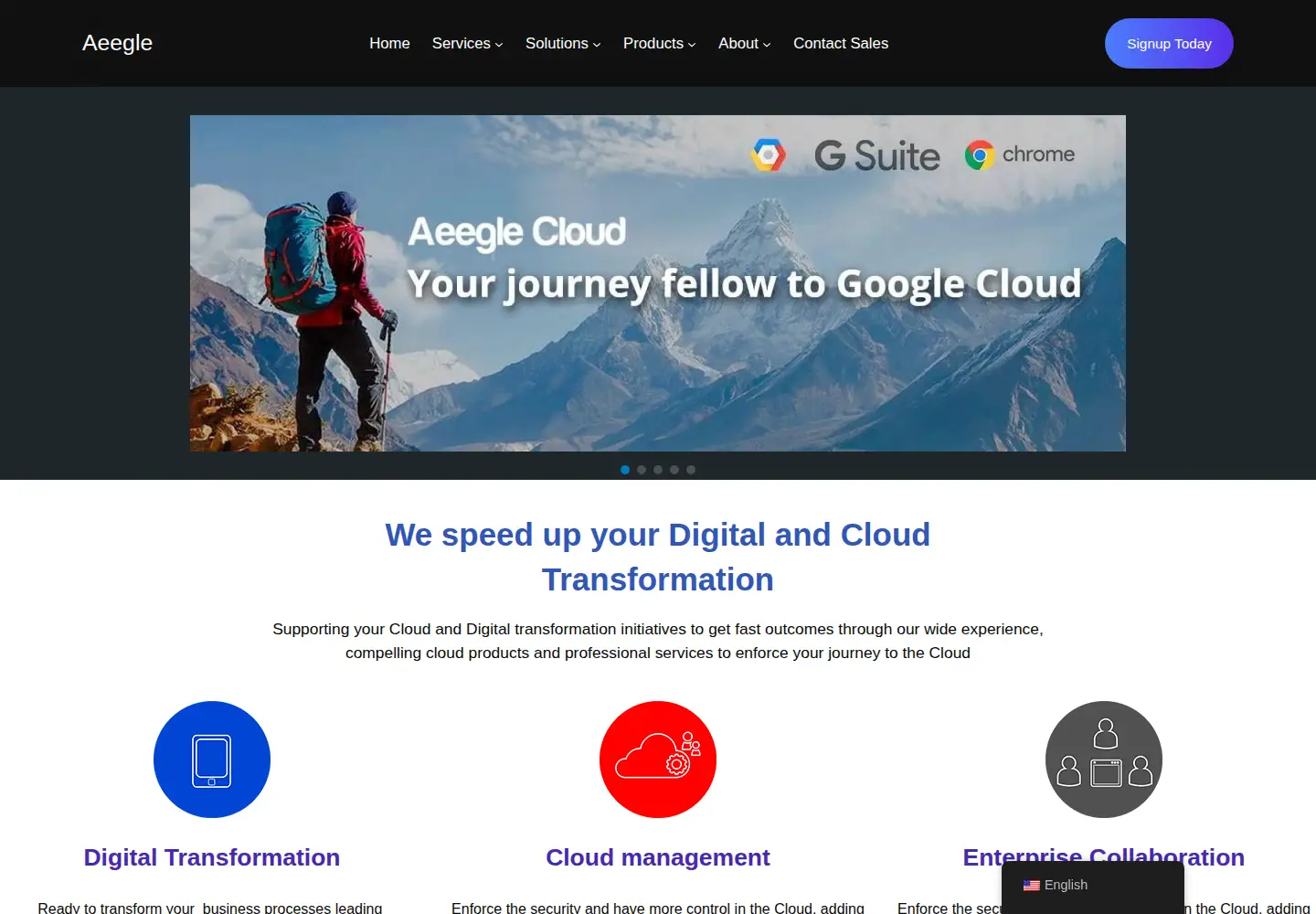 Screenshot of aeegle.com