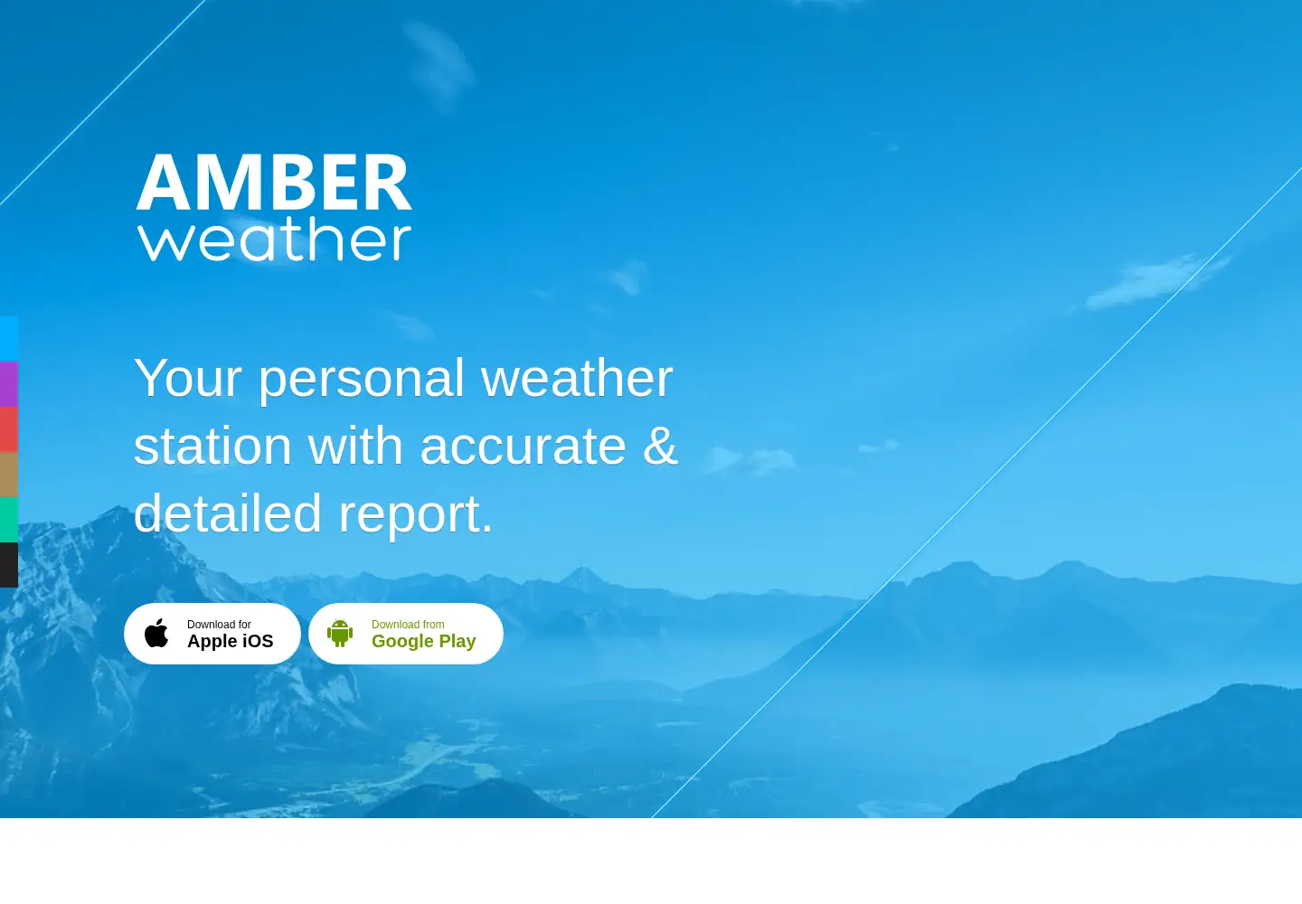 Captured homepage of amberweather.com in the current scan