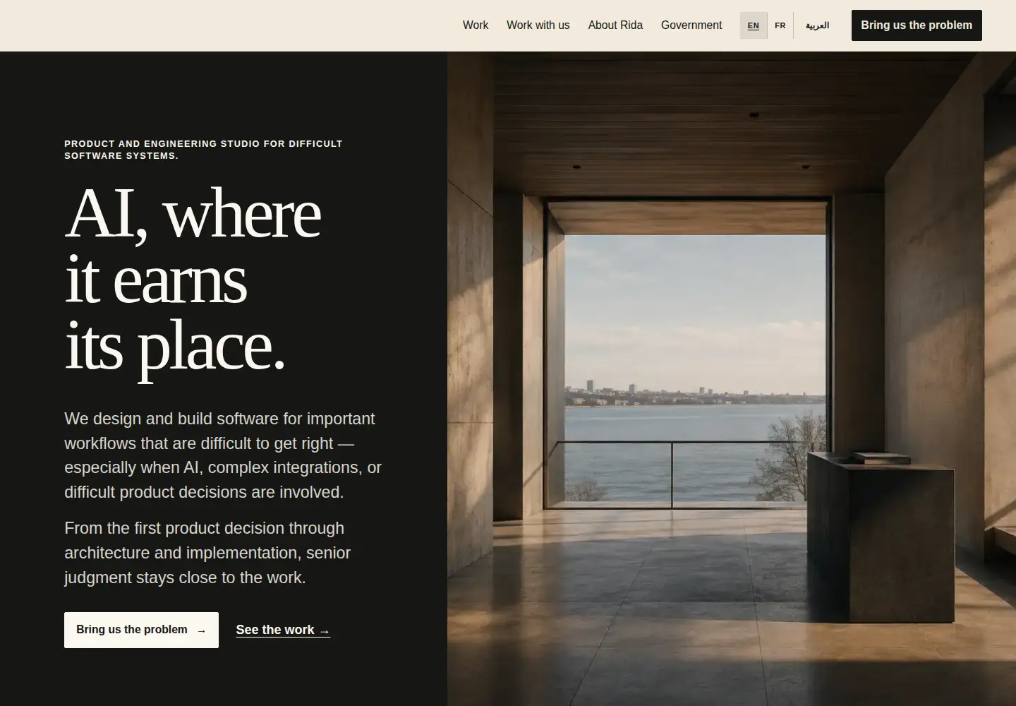 Captured homepage of amidship.com in the current scan