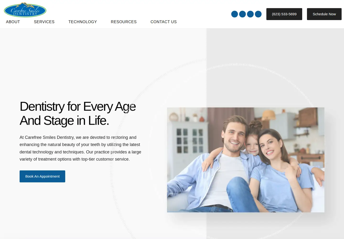 Screenshot of carefreesmilesdentistryaz.com