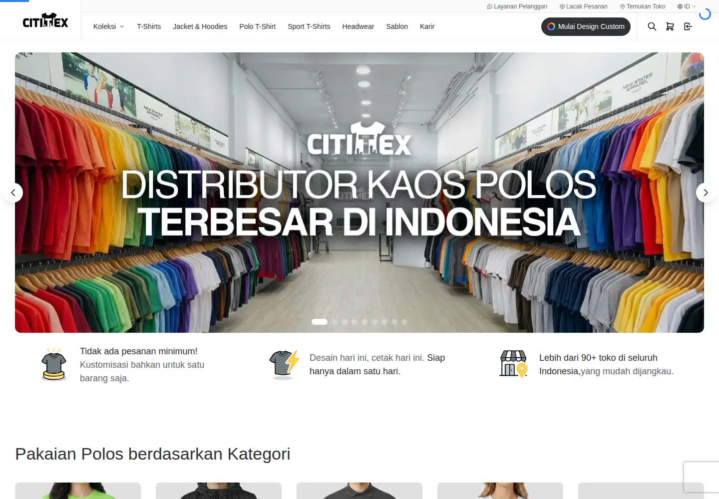 Screenshot of cititex.com