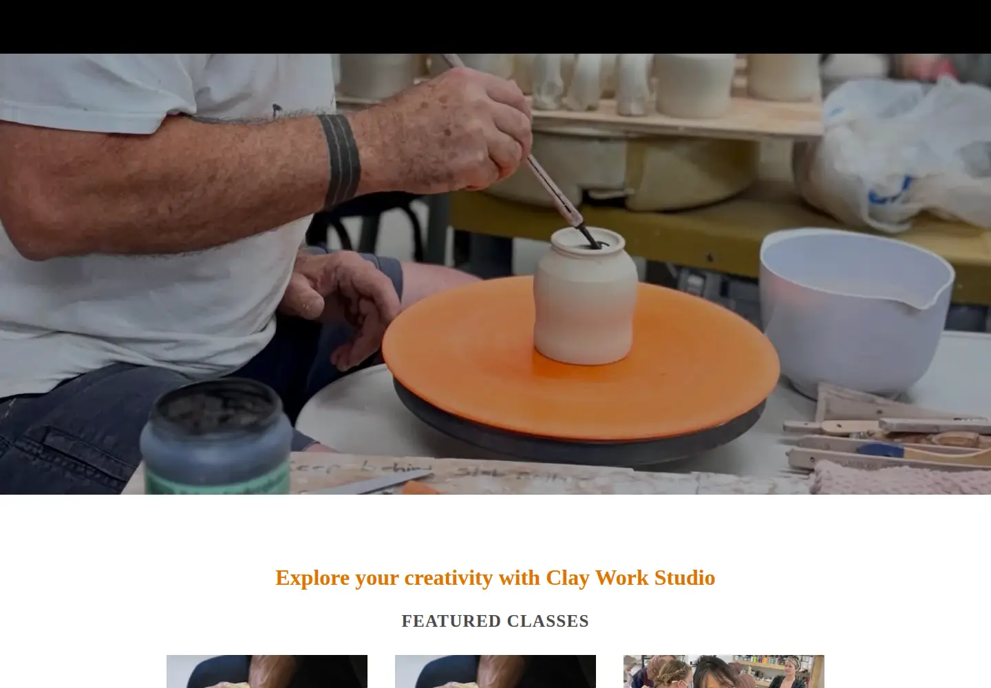 Screenshot of clayworkstudio.com