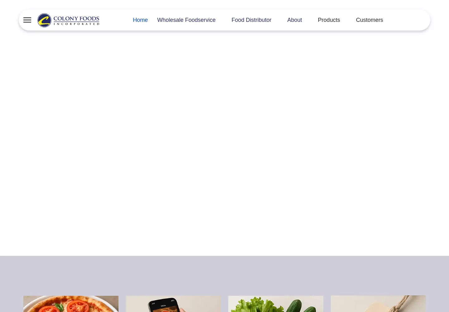 Screenshot of colonyfoods.com