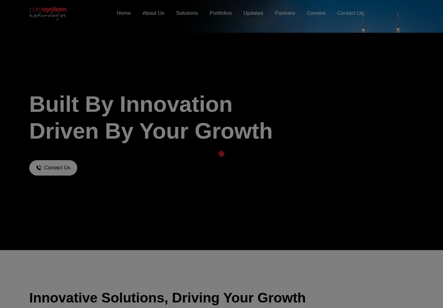 Screenshot of coresystemtech.com