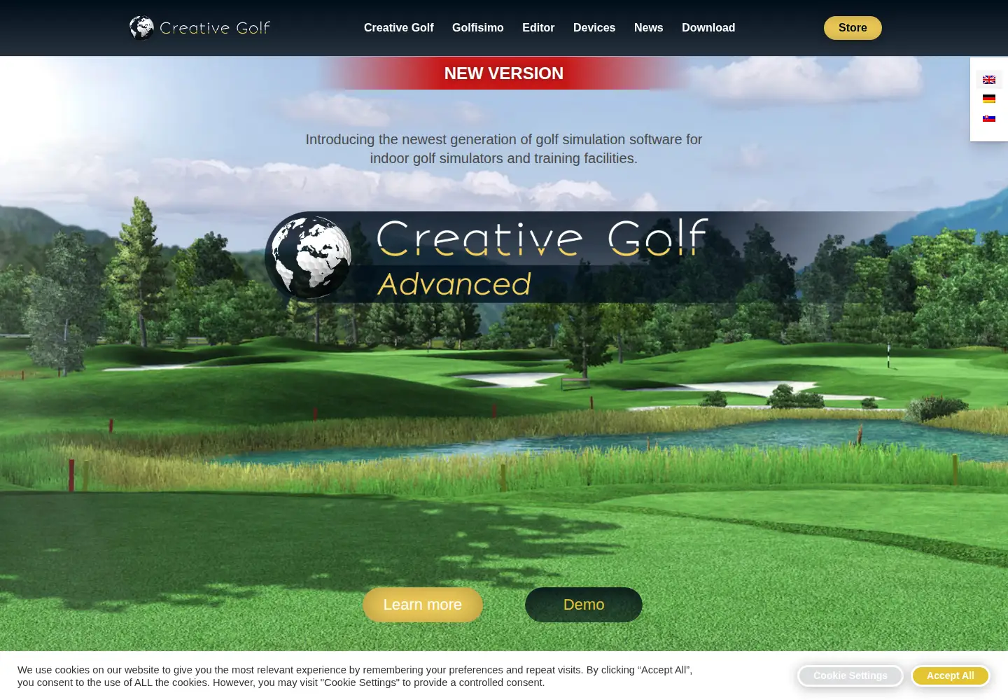 Screenshot of creativegolf.com
