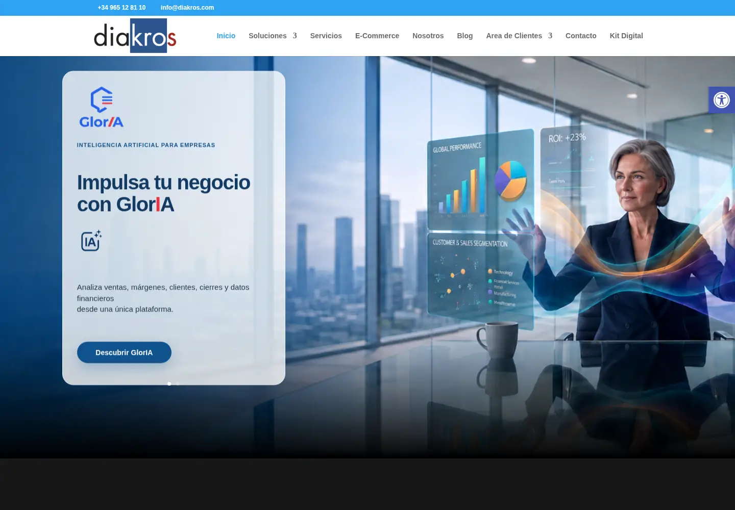 Screenshot of diakros.com