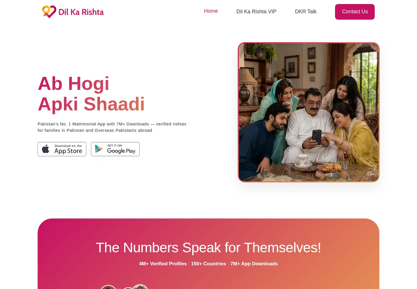 Screenshot of dilkarishta.com