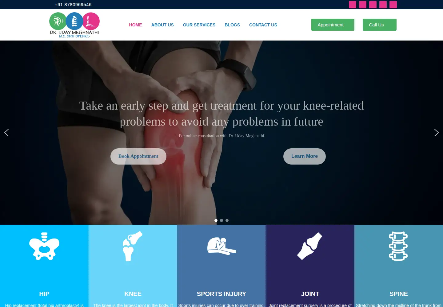 Captured homepage of drudayortho.com in the current scan